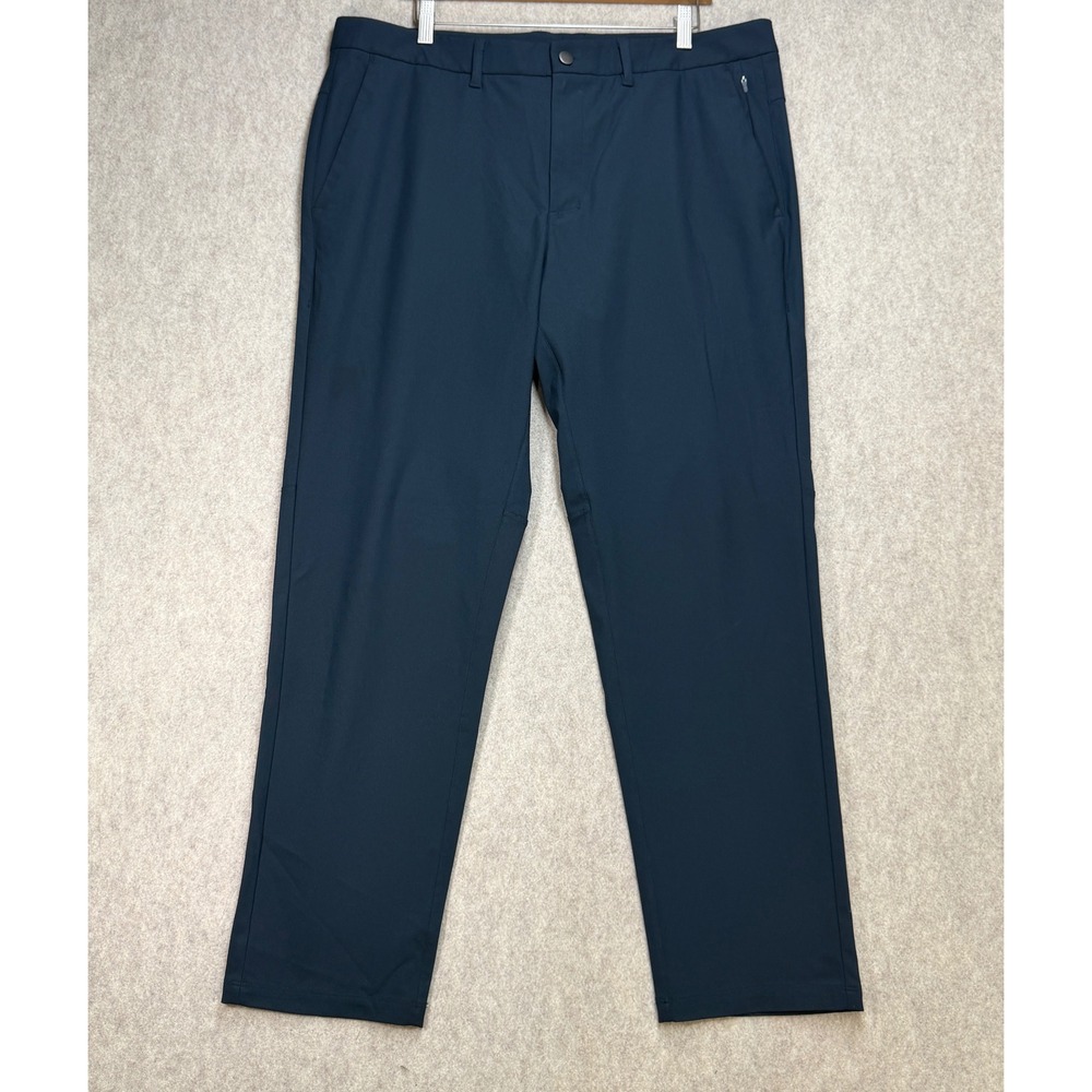 CRZ YOGA Mens 38W Quiet Luxury Navy Blue Athleisure Gorpcore Chino Pants Preppy